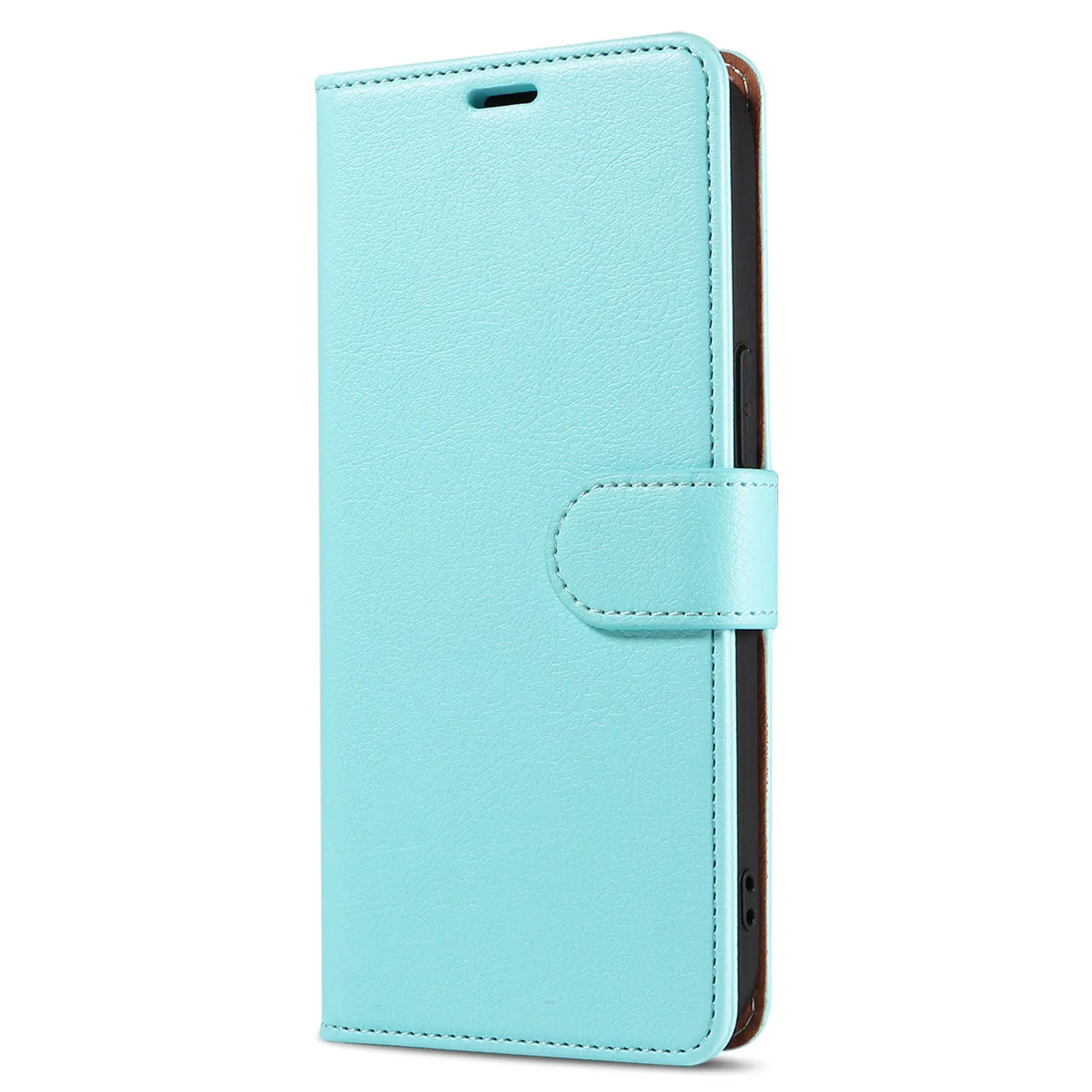 001 For iPhone 15 RFID Blocking Wallet Magnetic Closure Phone Case PU Leather Stand Cover