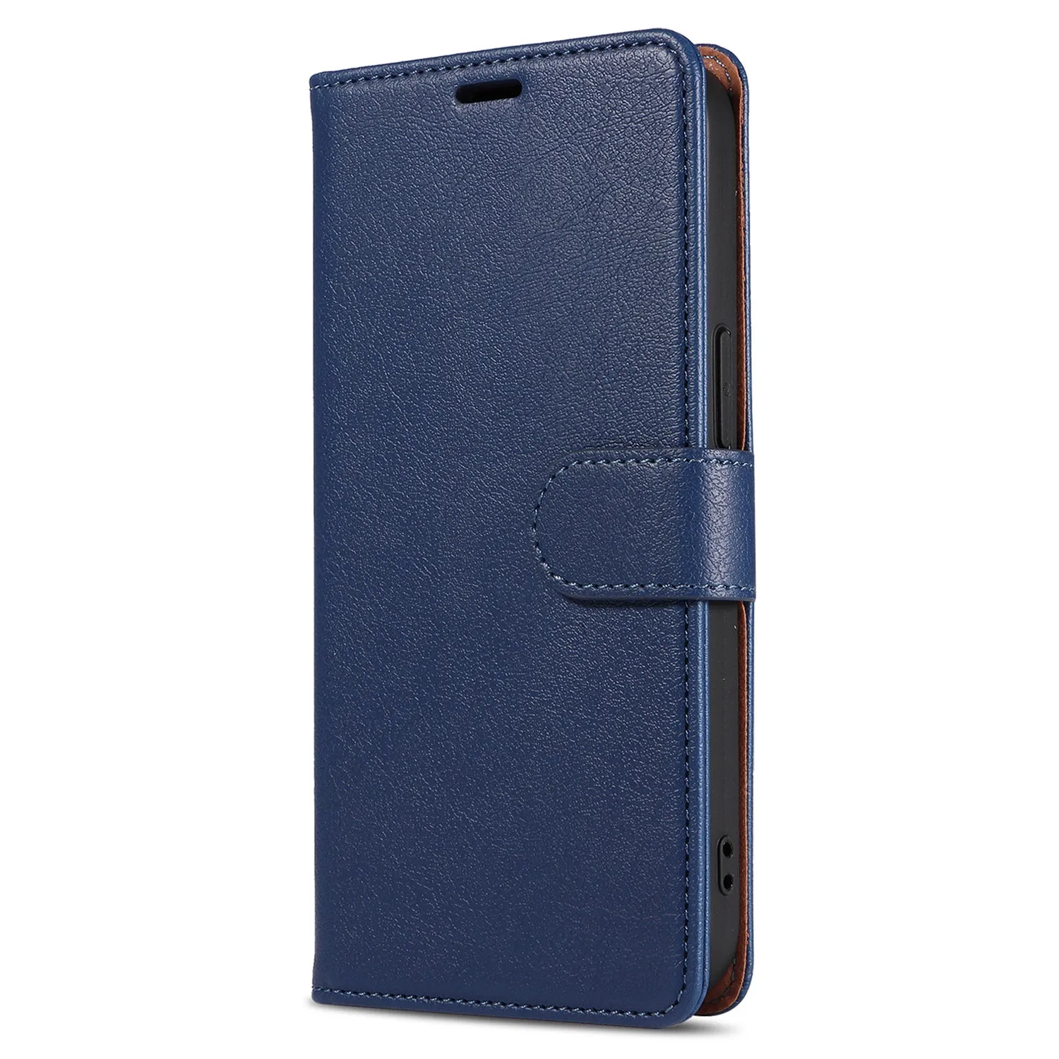 001 For iPhone 15 RFID Blocking Wallet Magnetic Closure Phone Case PU Leather Stand Cover