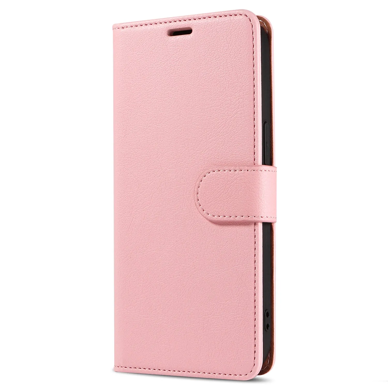 001 For iPhone 15 RFID Blocking Wallet Magnetic Closure Phone Case PU Leather Stand Cover