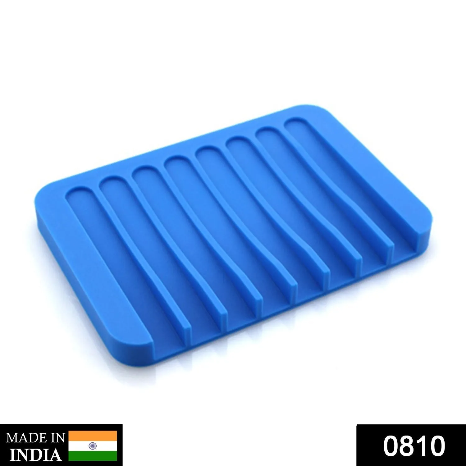 0810 Silicone Soap Holder Soap Dish Stand Saver Tray Case for Shower