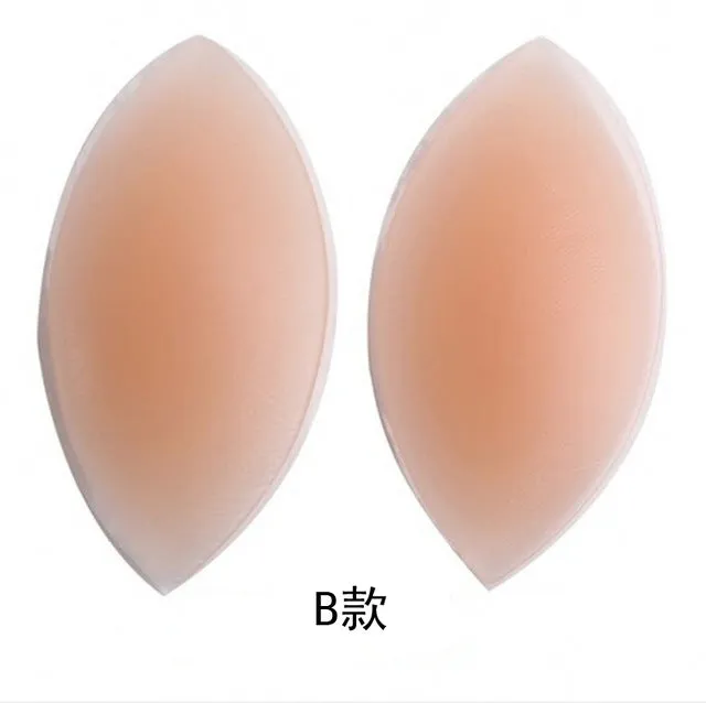 1Pair Breast Enhancer Push Up Padded Bra For Women Silicone Gel Bra Insert Pads Bikini Swimwear Invisible Pads Support 3 Types