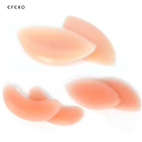 1Pair Breast Enhancer Push Up Padded Bra For Women Silicone Gel Bra Insert Pads Bikini Swimwear Invisible Pads Support 3 Types