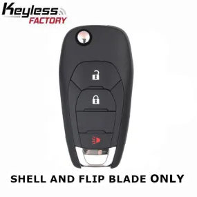 2016 - 2021 Chevrolet Cruze / 3-Button Flip Key SHELL for LXP-T004 (AFTERMARKET)