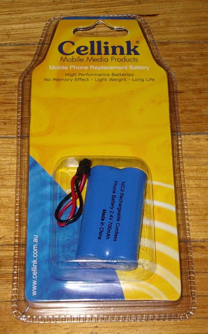 2.4Volt Nickel Cadmium Phone Battery Suits Uniden DECT 2015 - Part # RBP72