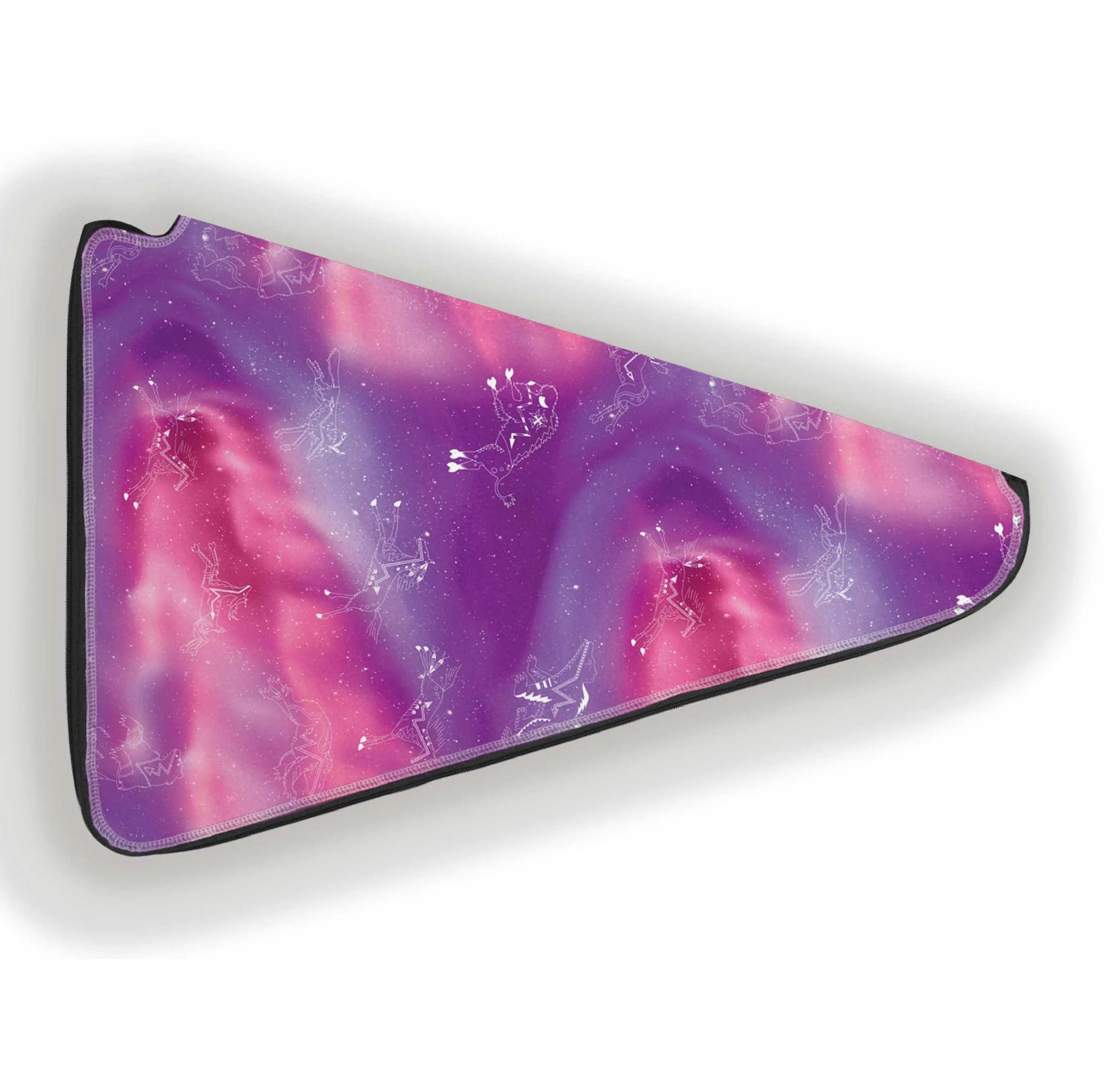 27 Inch Fan Case - Animal Ancestors 7 Aurora Gases Pink and Purple