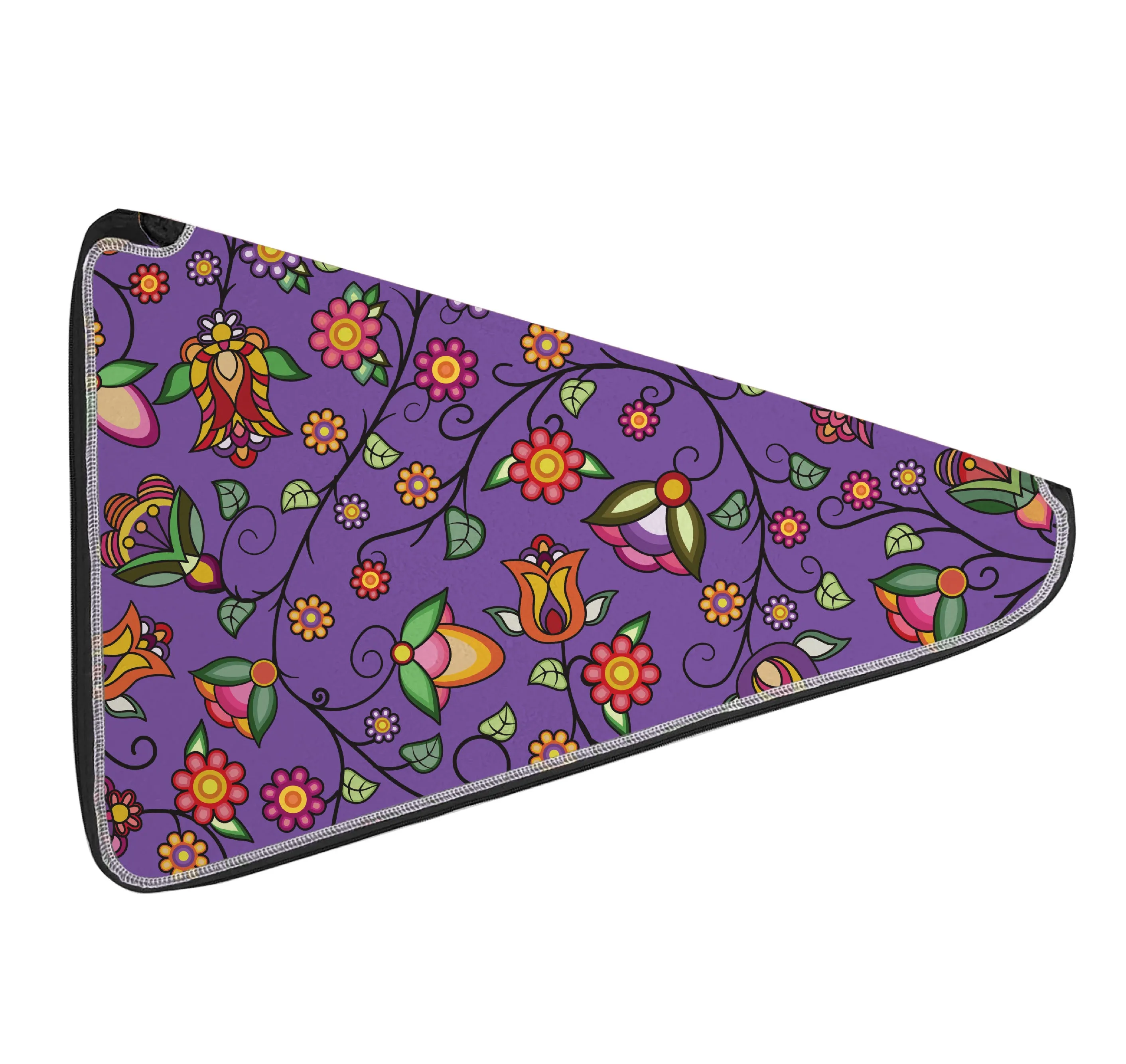 27 Inch Fan Case - Heartbeat Petals Purple