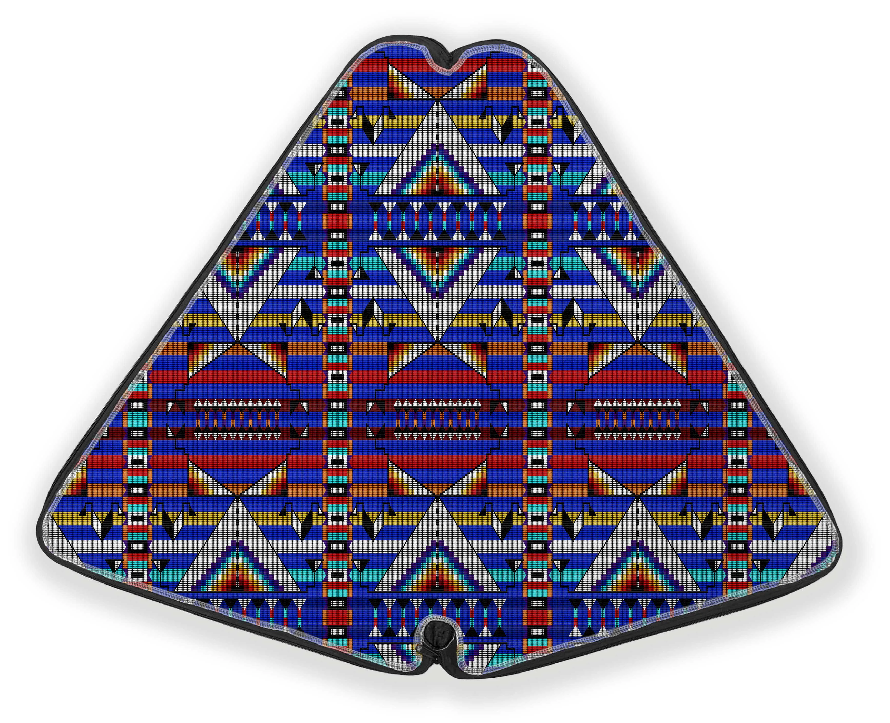 27 Inch Fan Case - Medicine Blessing Blue