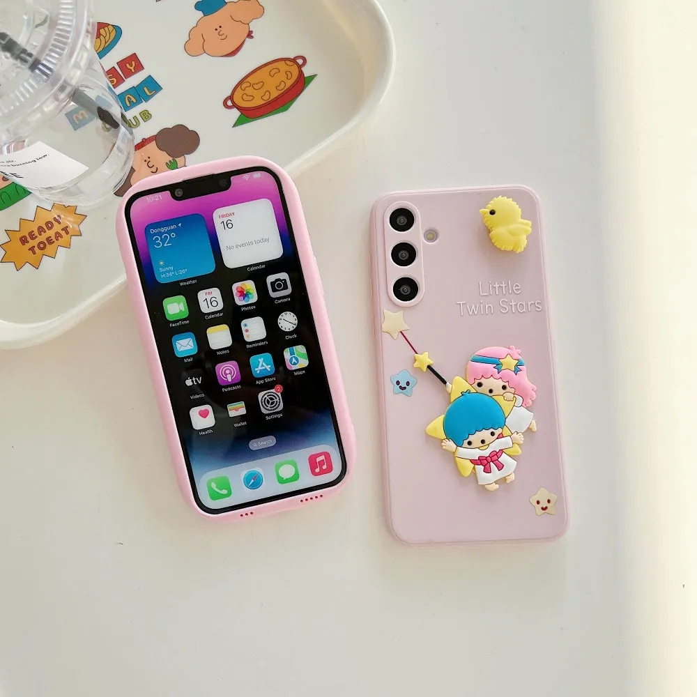 3D Spin Flower Silicone Soft Phone Case - Oppo F23