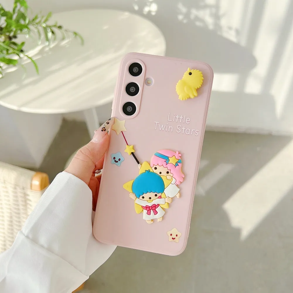 3D Spin Flower Silicone Soft Phone Case - Oppo F23