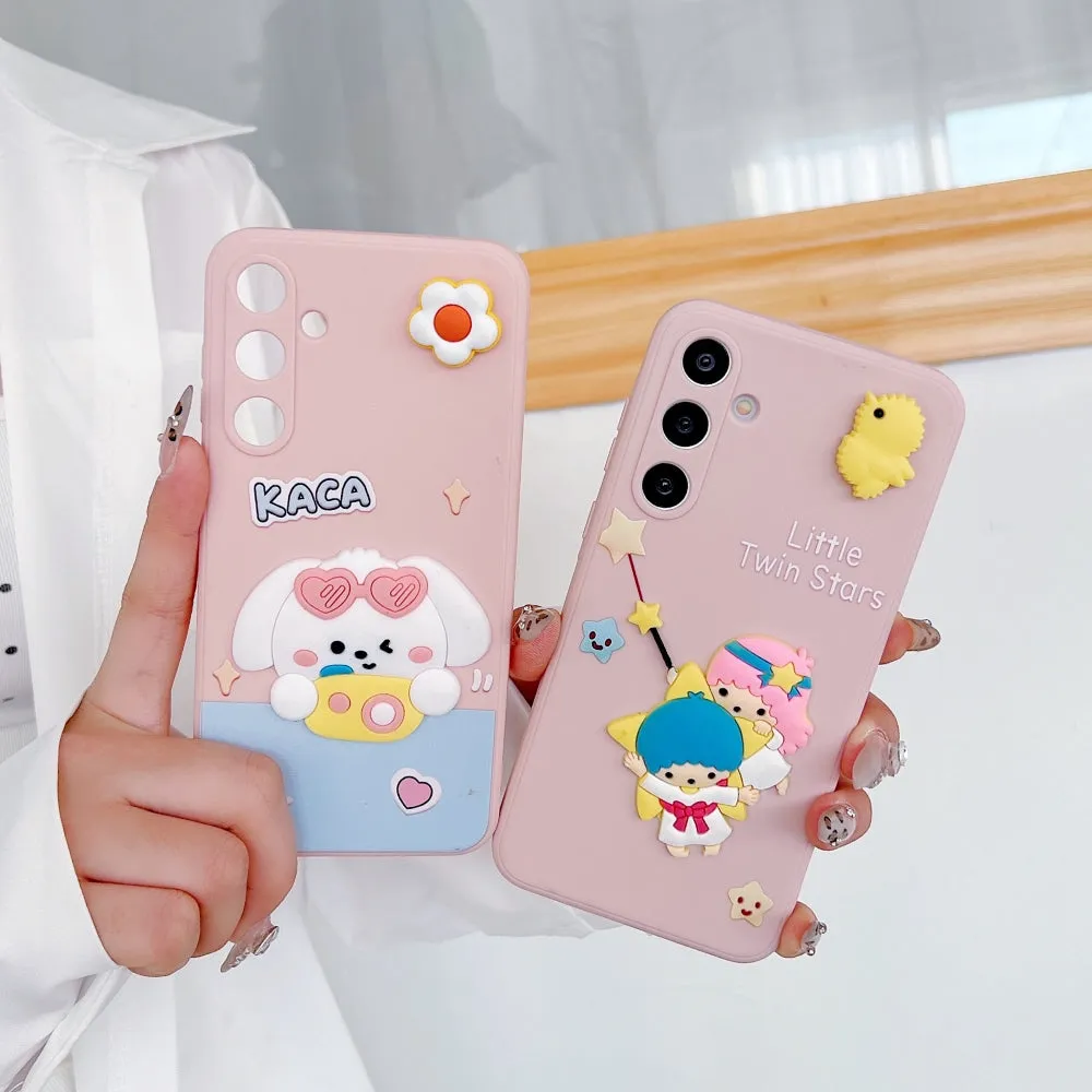 3D Spin Flower Silicone Soft Phone Case - Oppo Reno 12 (5G)