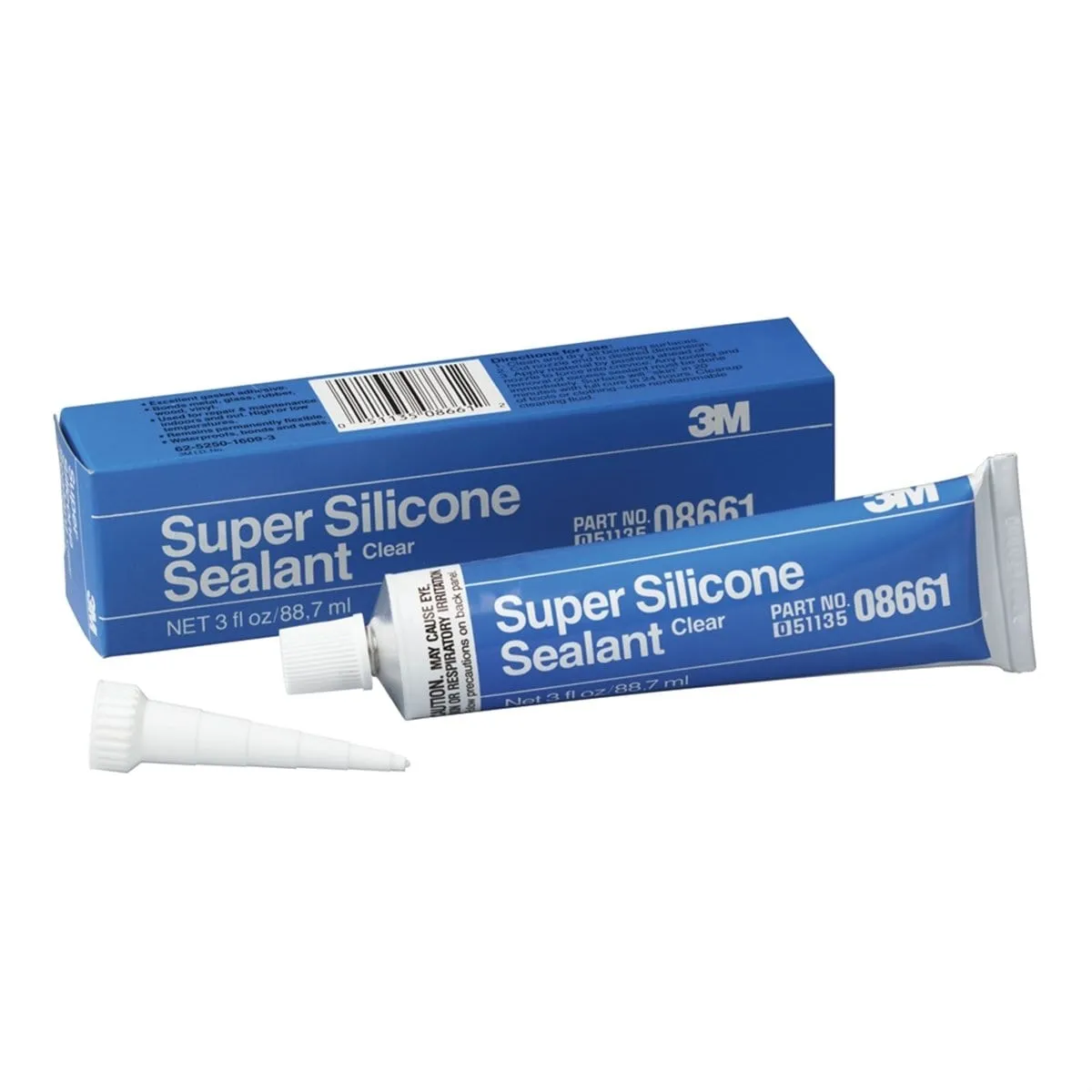 3M 8661 Super Silicone Clear Sealant Tube