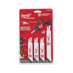 49-22-0220 Milwaukee 10 PC HACKZALL Blade Set