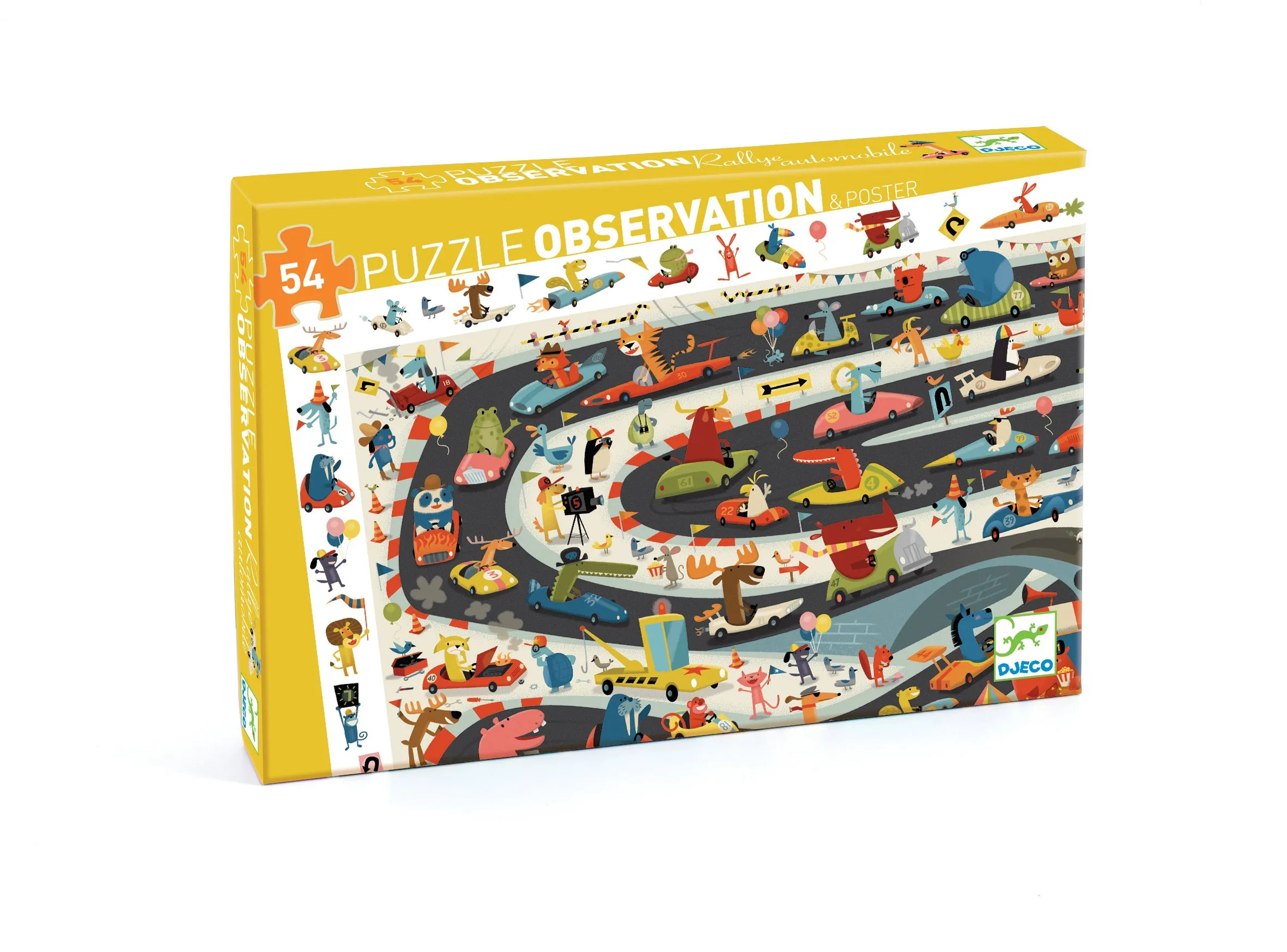 54 Piece Automobile Rally Observation Puzzle