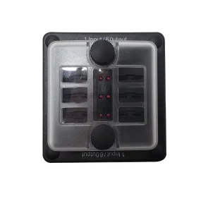 6 Way Marine-Auto Fuse Box | Waterproof | LED Indicator