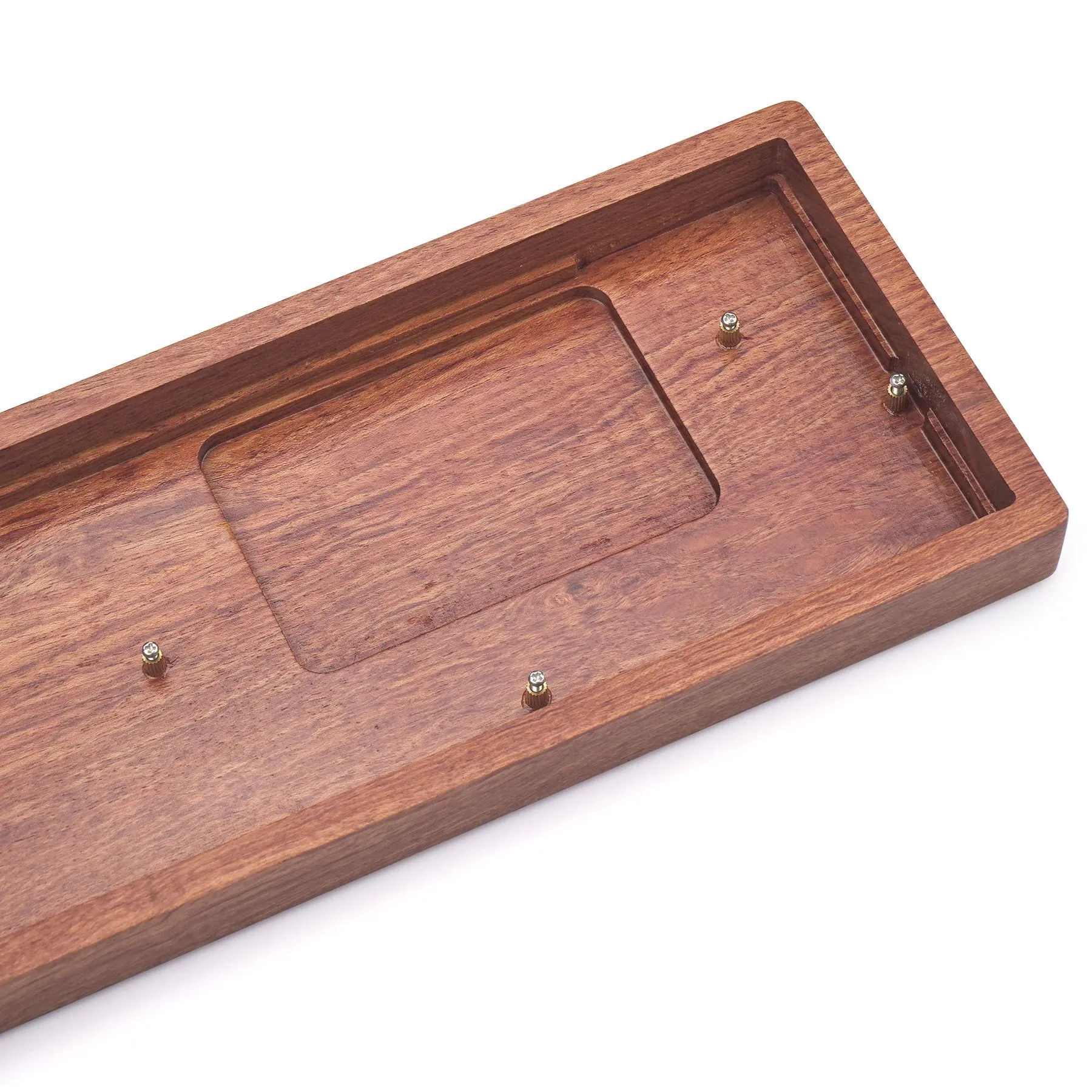 60 Percent Wood Case with Wrist Rest - Rosewood, Zebrawood, Walnut