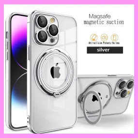 【9-03#】360-Degree Rotating Stand, Magnetic, Shockproof iPhone Case