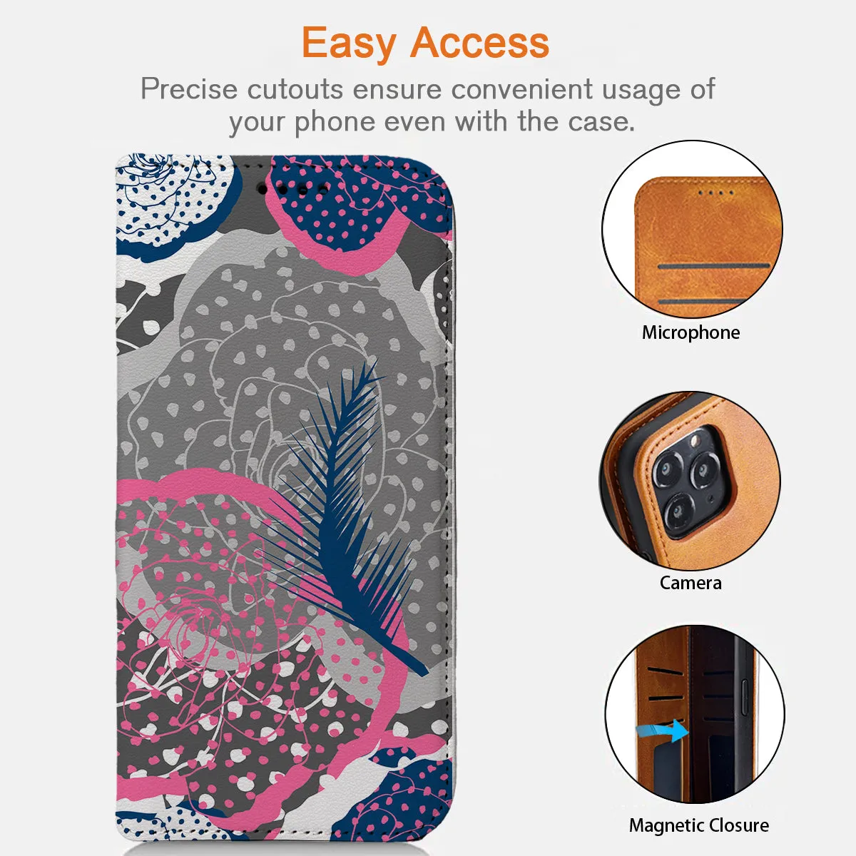 Abstract Art iPhone Leather Case