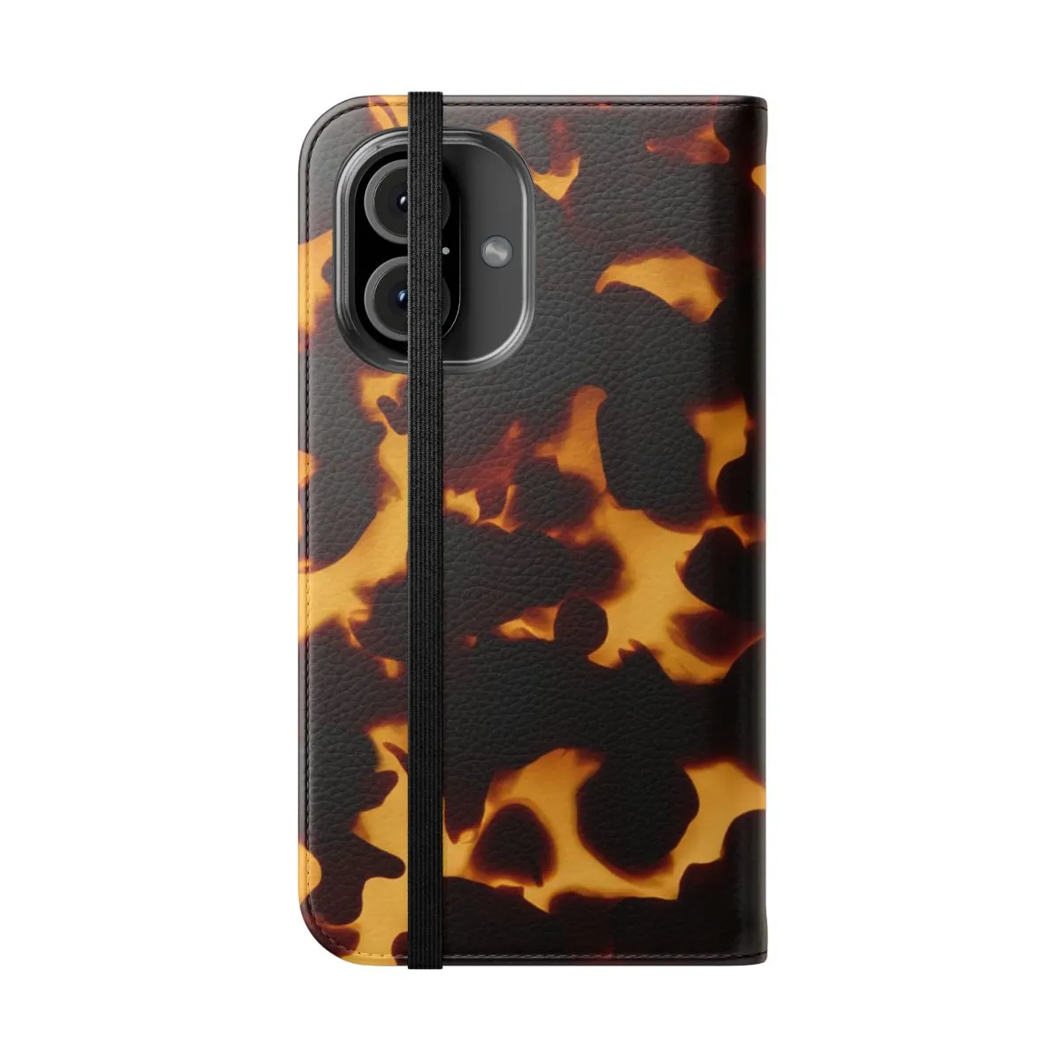 Abstract Tortoise Shell Texture | Monarch-Inspired Flip Phone Case Cover