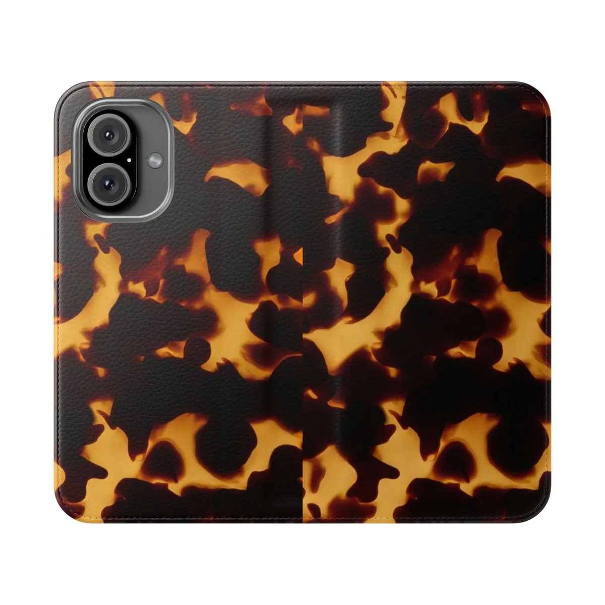 Abstract Tortoise Shell Texture | Monarch-Inspired Flip Phone Case Cover