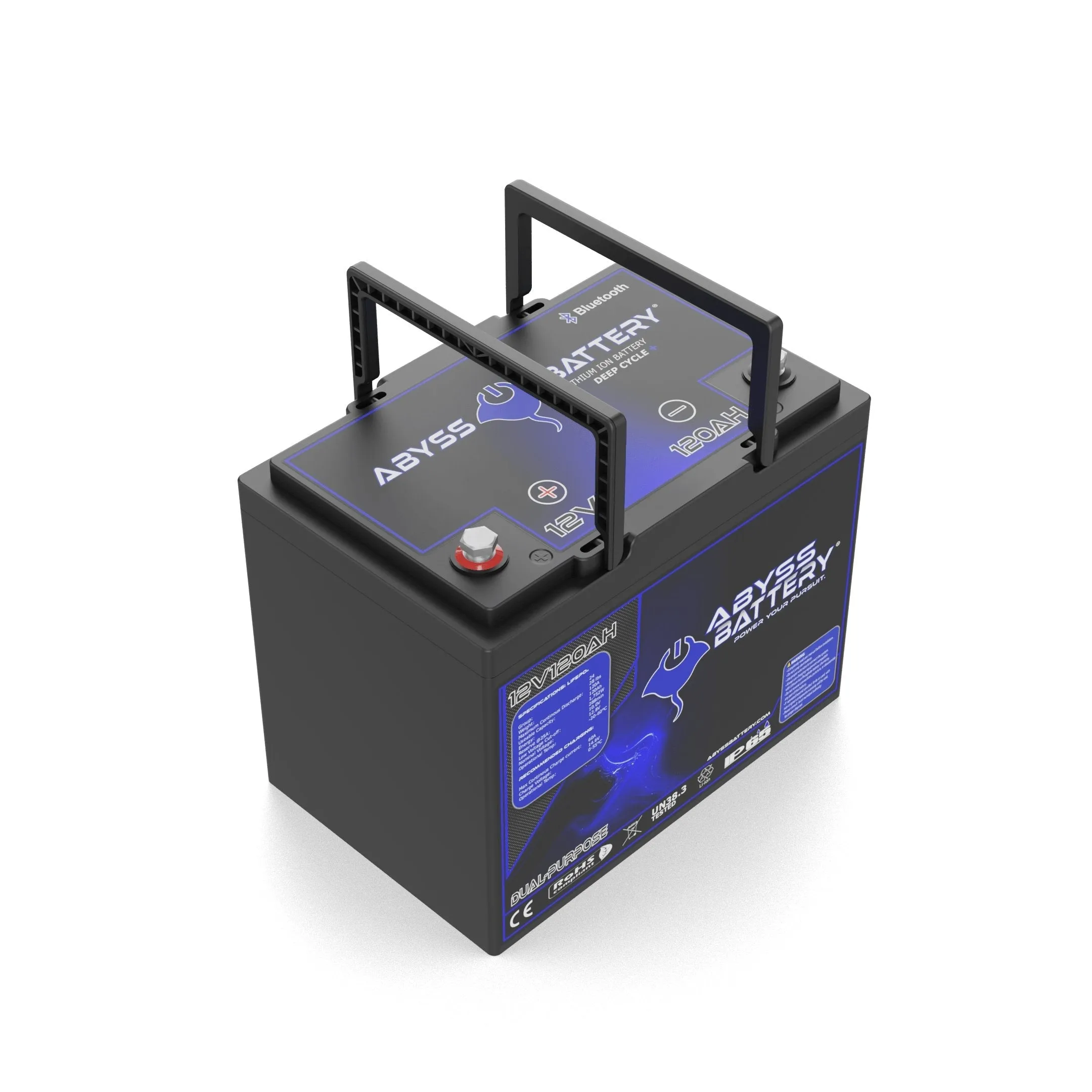 Abyss Battery® 12V 120Ah Group 24 Dual-Purpose Marine Lithium Battery