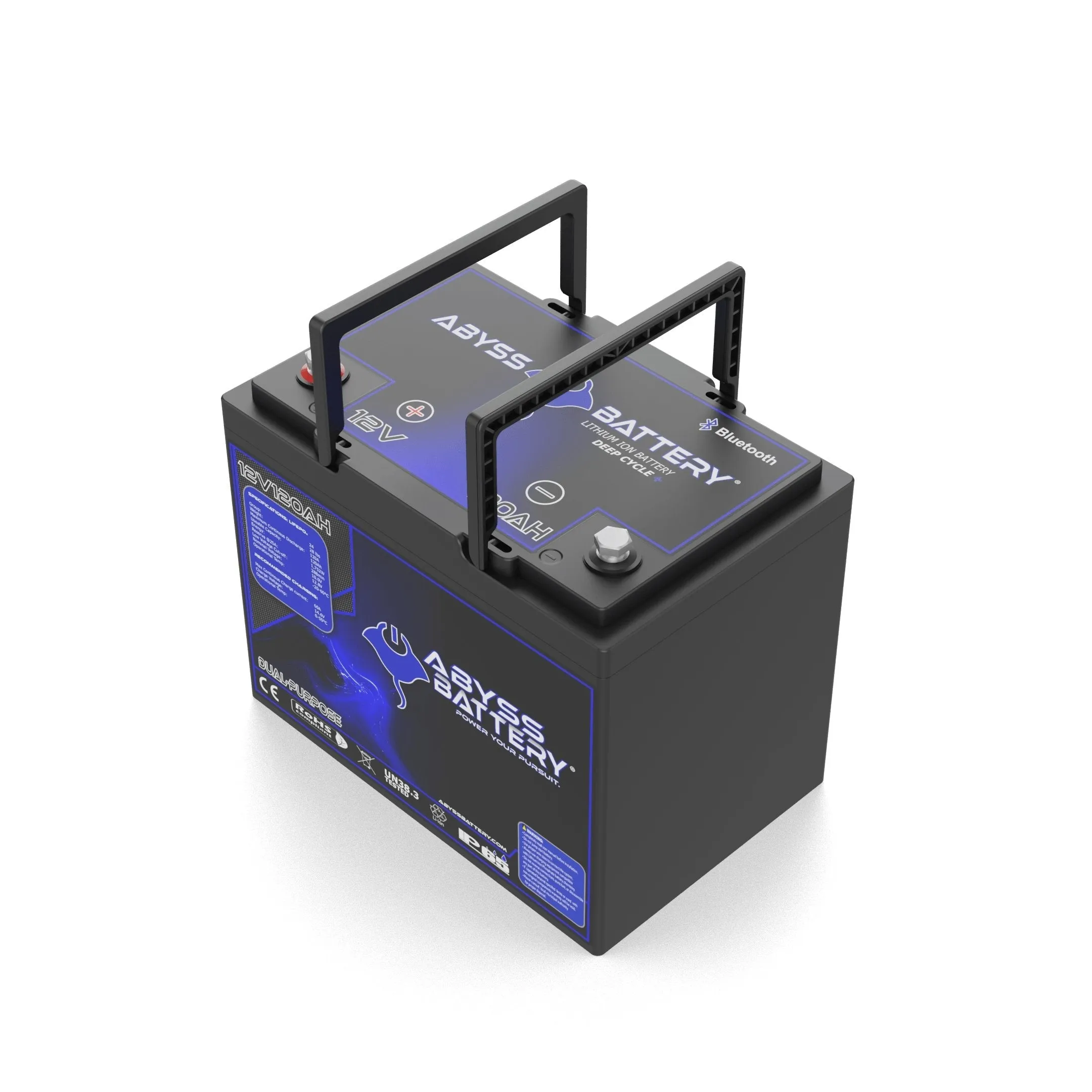 Abyss Battery® 12V 120Ah Group 24 Dual-Purpose Marine Lithium Battery