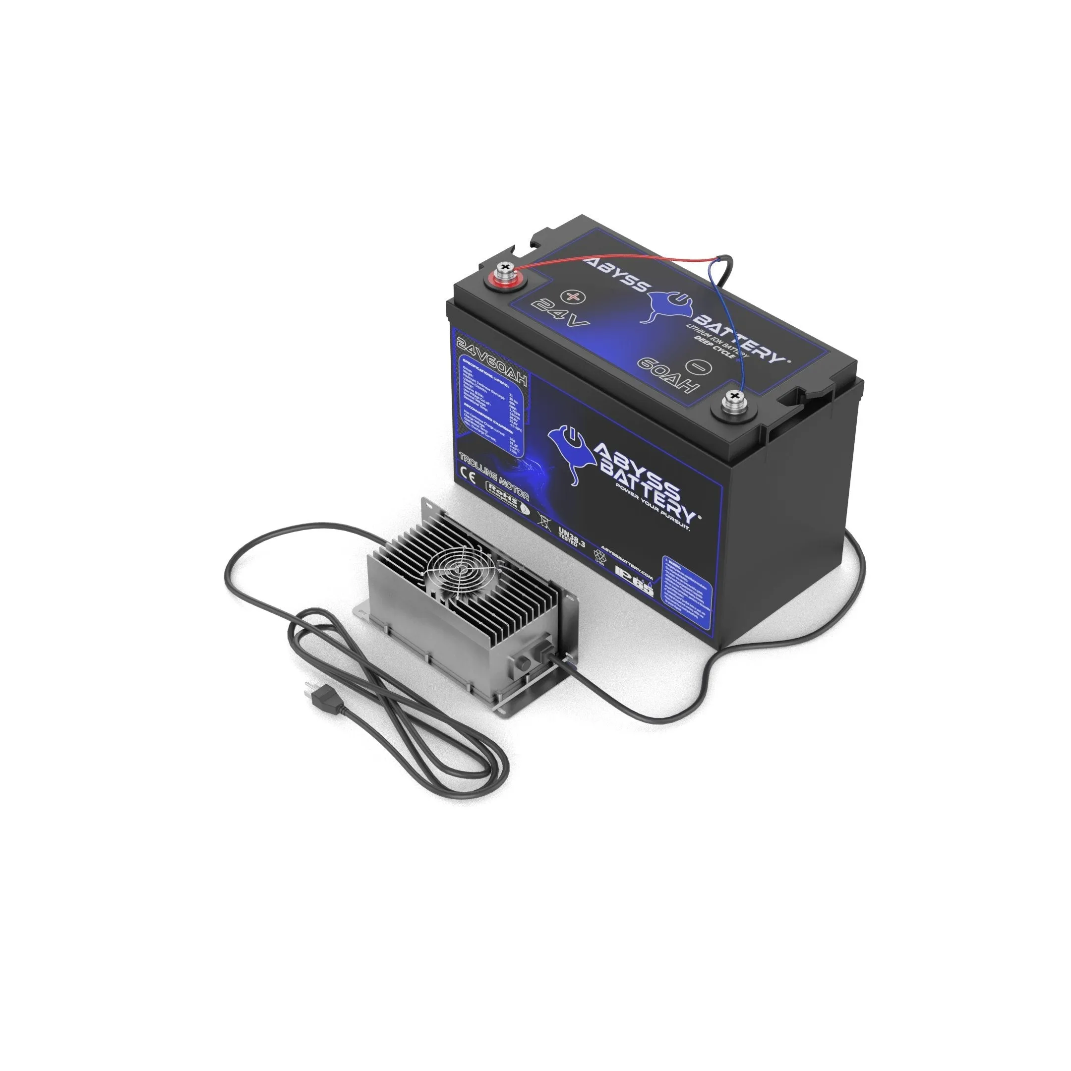 Abyss Battery® 24V 60Ah Lithium Trolling Motor Battery Kit