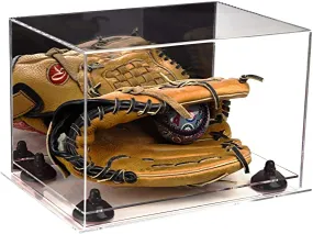 Acrylic Baseball Glove Display Case - Mirror No Wall Mounts  ((A018/V40))