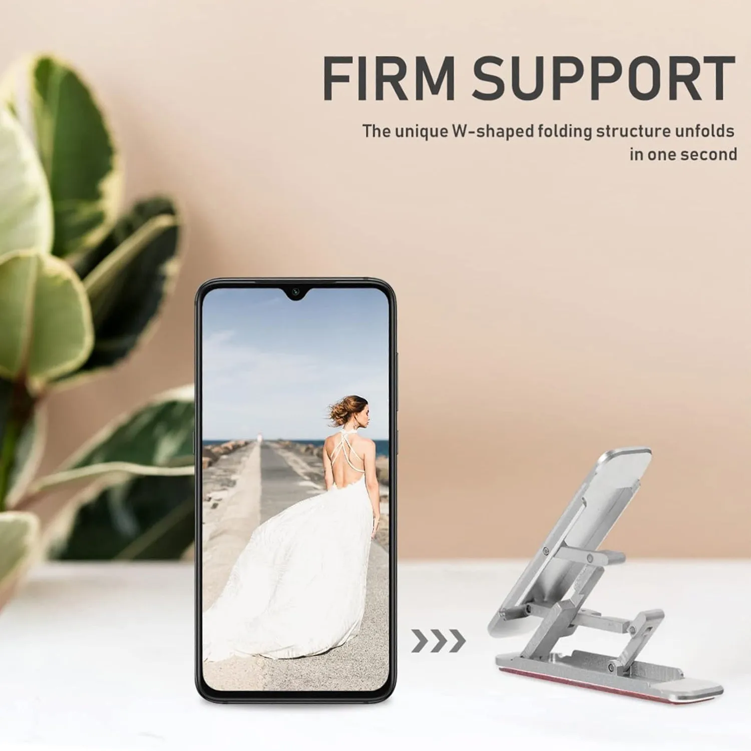 Adhesive Folding Bracket Phone Stand (1 Pc)