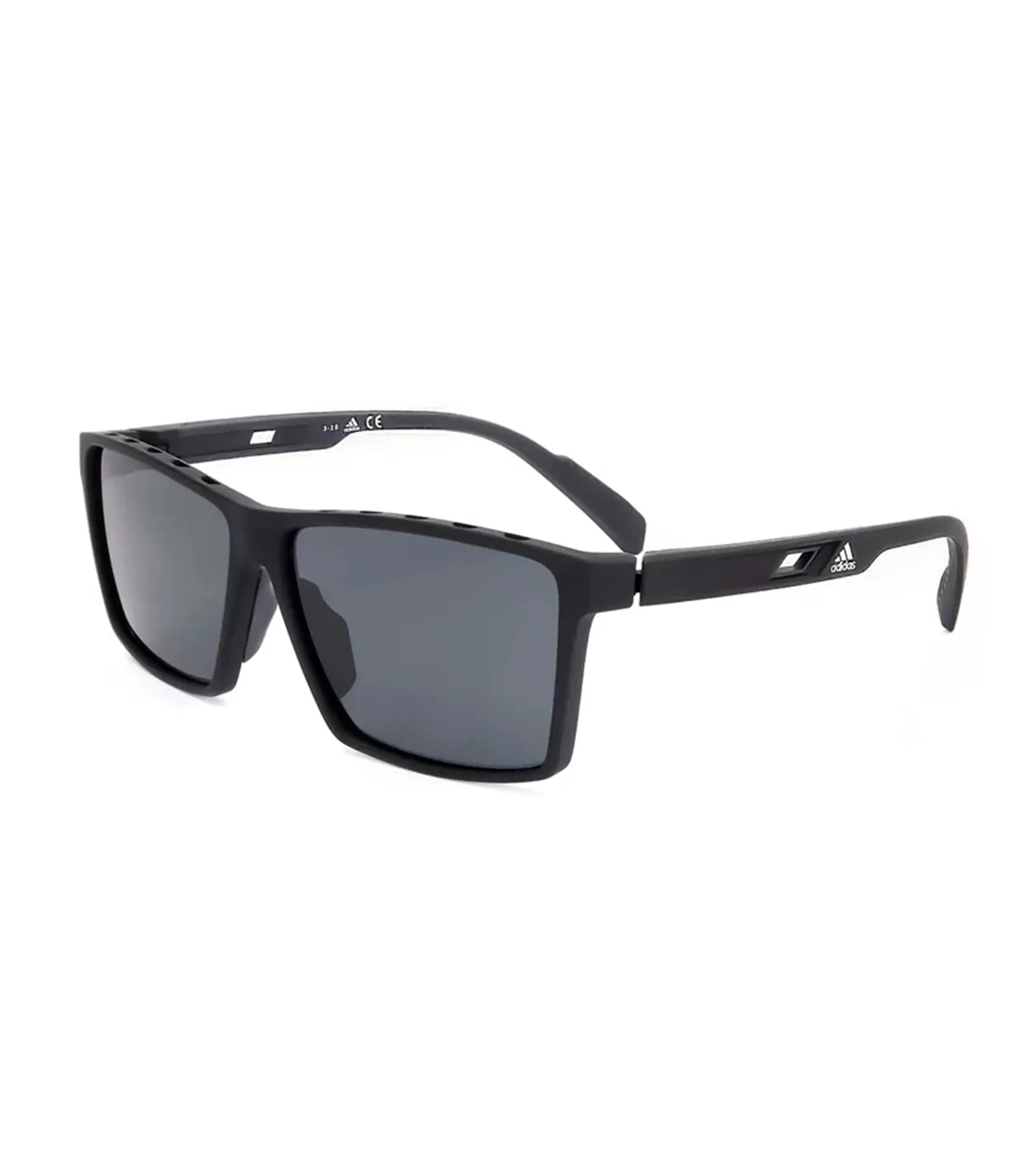 Adidas Originals Men's Dark Grey Rectangular Sunglasses