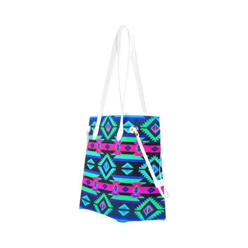 Adobe Sunset Clover Canvas Tote Bag