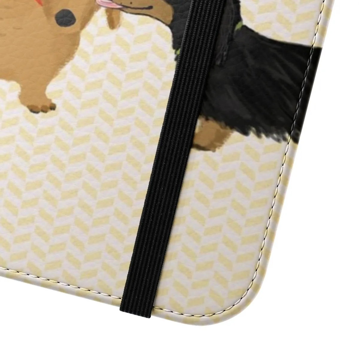 Adorable Dachshund Flip Cover Phone Case for Dog Lovers