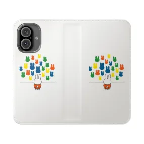 Adorable Miffy Artwork Flip Phone Case