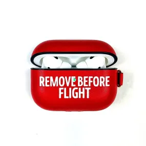 AirPods Pro Case Iconic Red Remove Before Flight Aviation Airplane