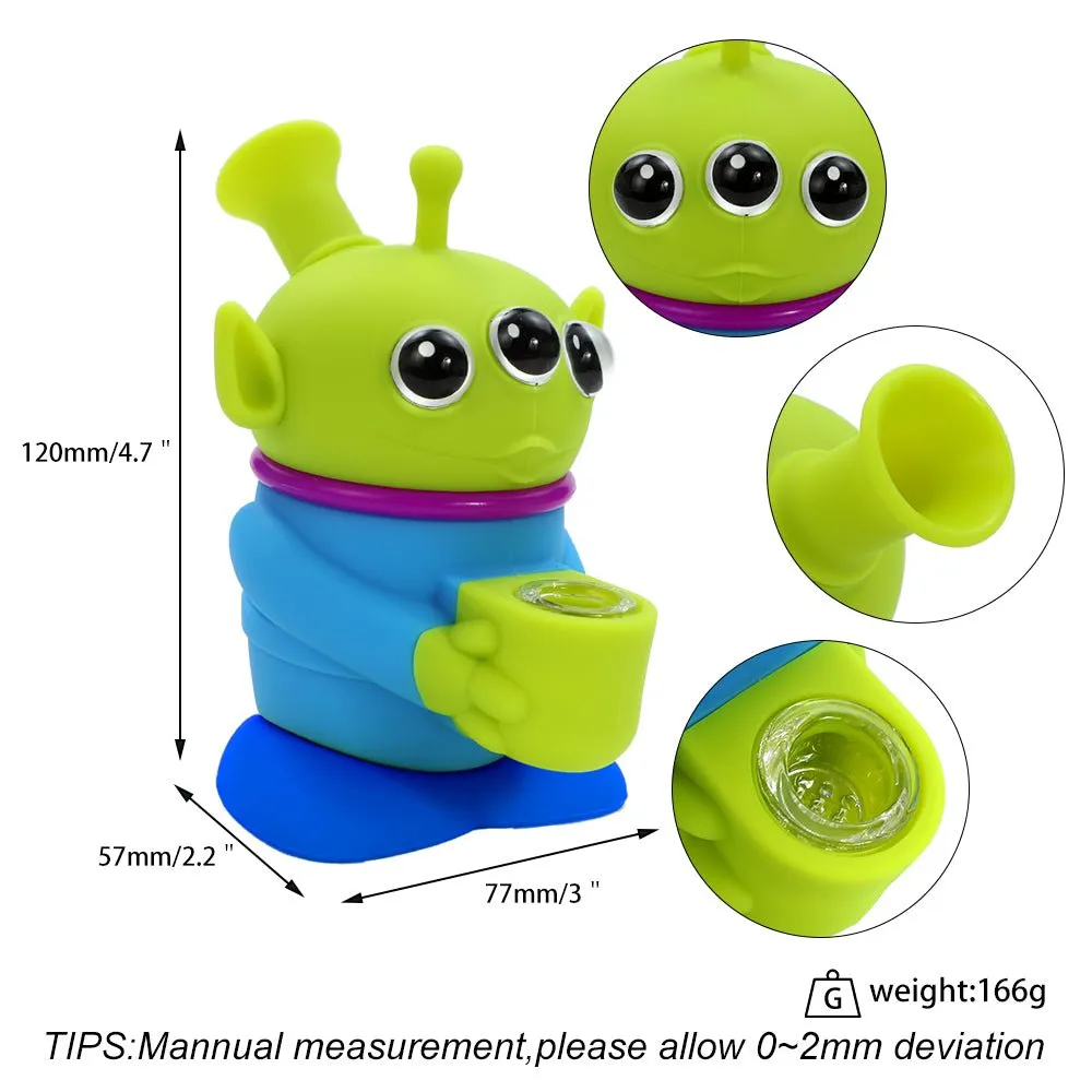 Aliens silicone  water pipe