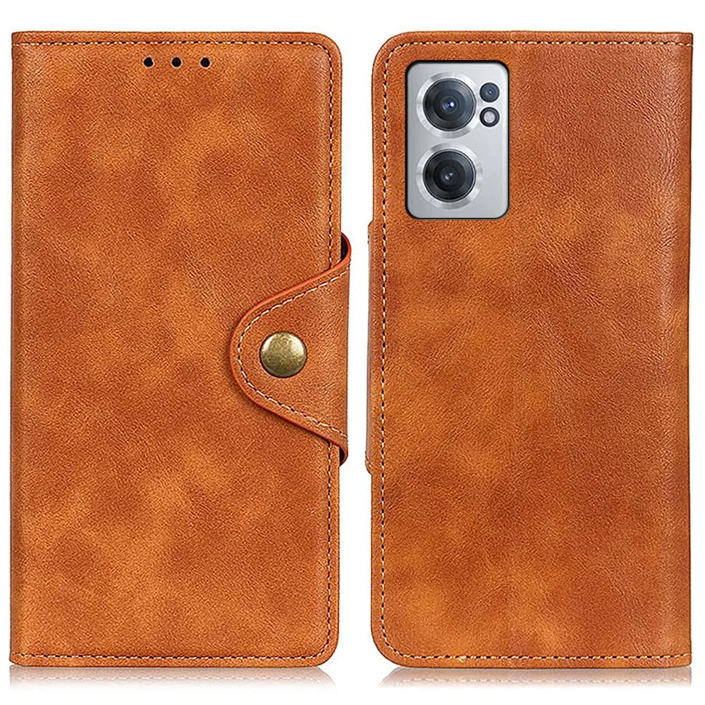 Alpha OnePlus Nord CE 2 5G flip case - Brown