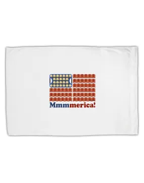 American Breakfast Flag - Bacon and Eggs - Mmmmerica Standard Size Polyester Pillow Case