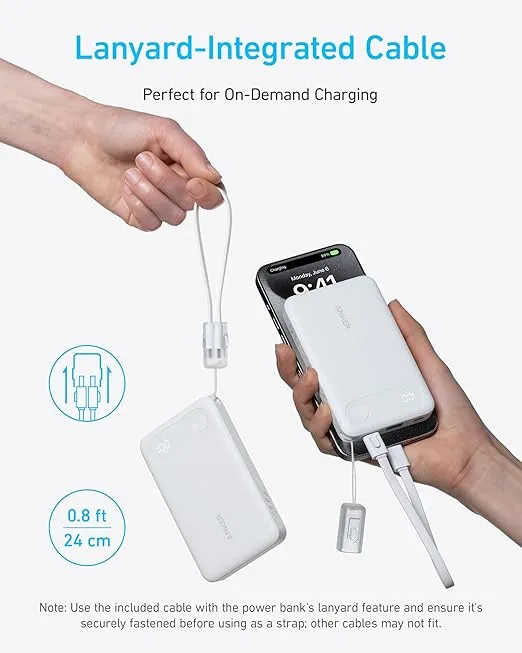 Anker Power Bank (10K, 22.5W) White