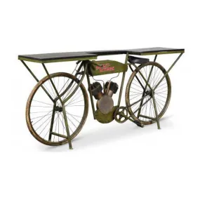 Antique Rustic Furniture - Bicycle Bar Table