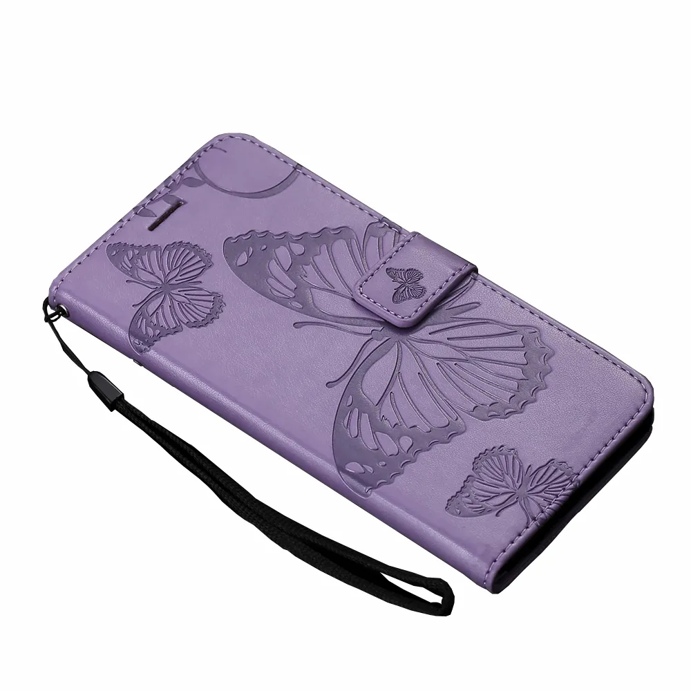 Anymob Samsung Purple Flip Leather Case Wallet Cover Stand Phone Protection