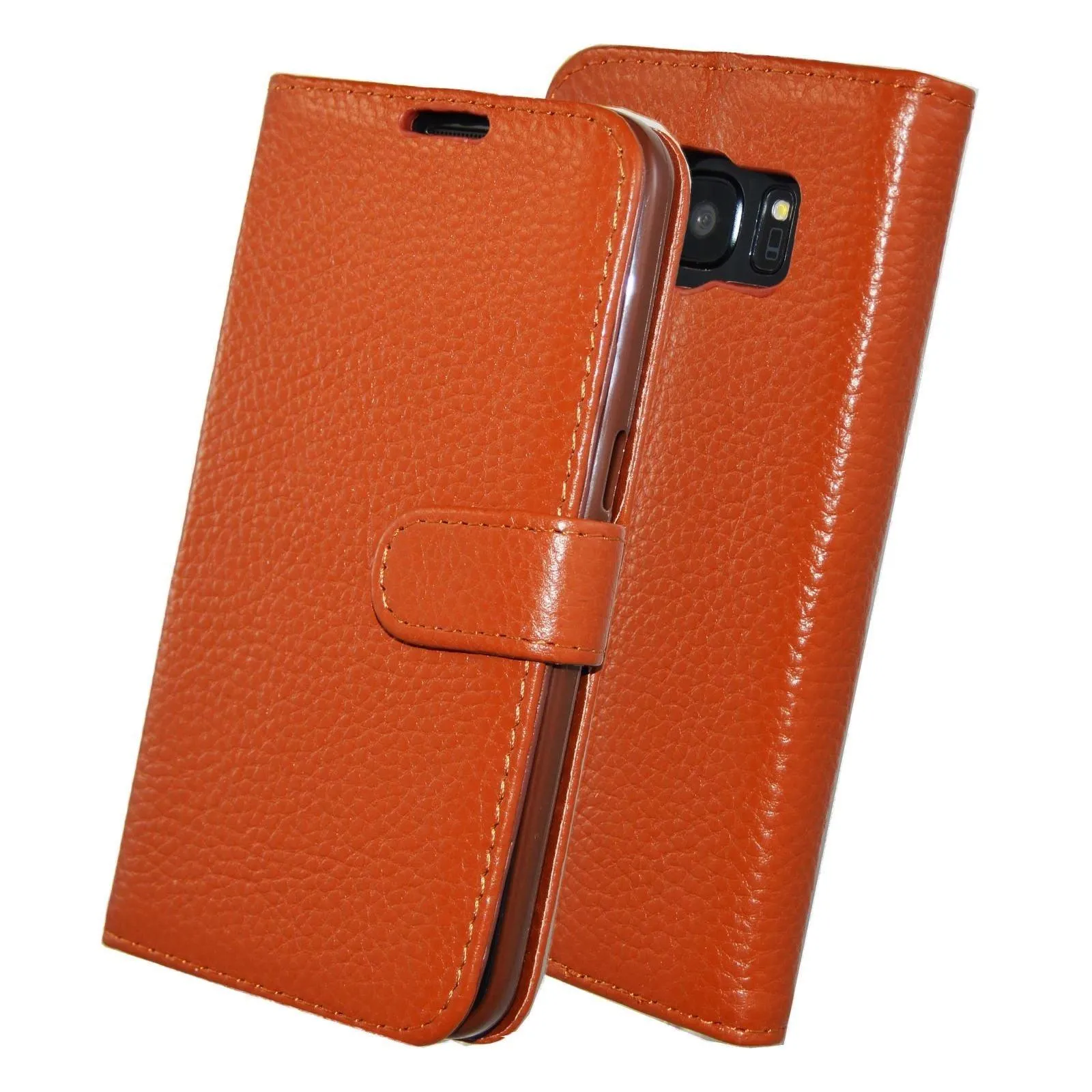 Apple iPhone 6 , 7 , 8  Genuine Leather Flip Folio Book Wallet Case