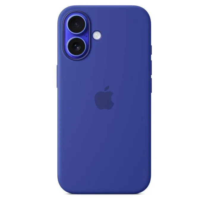 Apple iPhone 16 Silicone Case with Mag Safe, Ultramarine