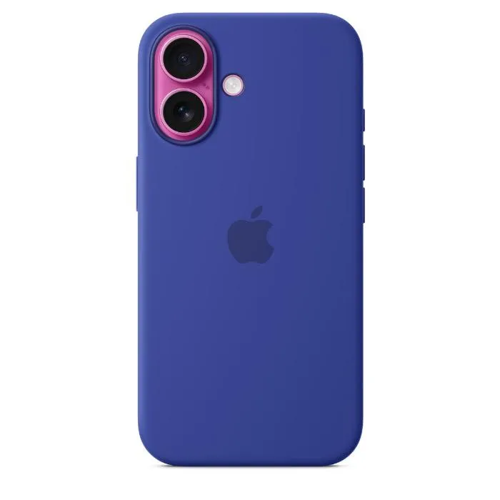 Apple iPhone 16 Silicone Case with Mag Safe, Ultramarine