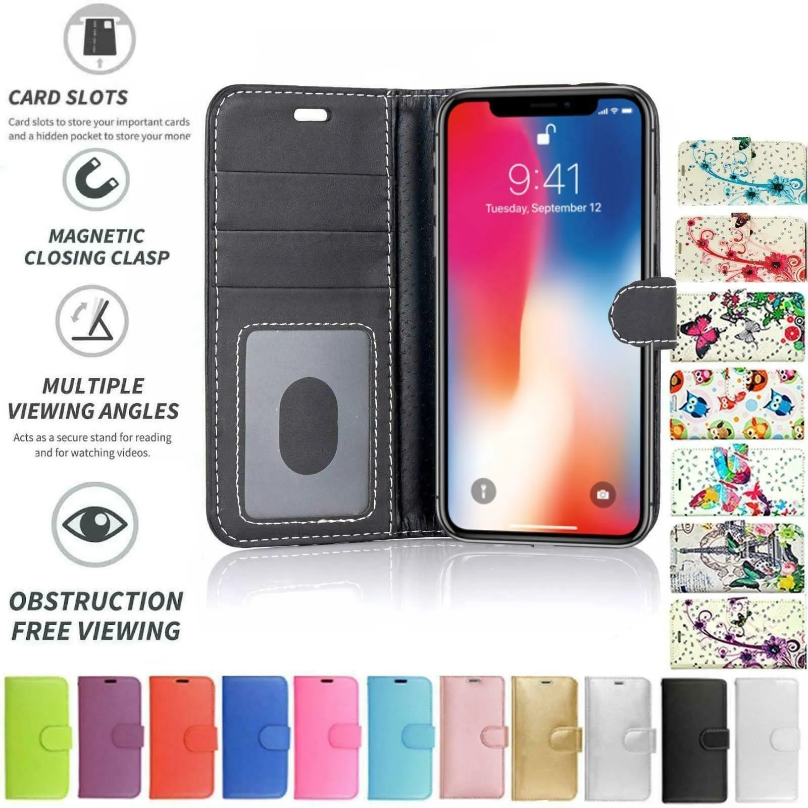 Apple iPod Touch 5 / 6 Flip Folio Book Wallet Case