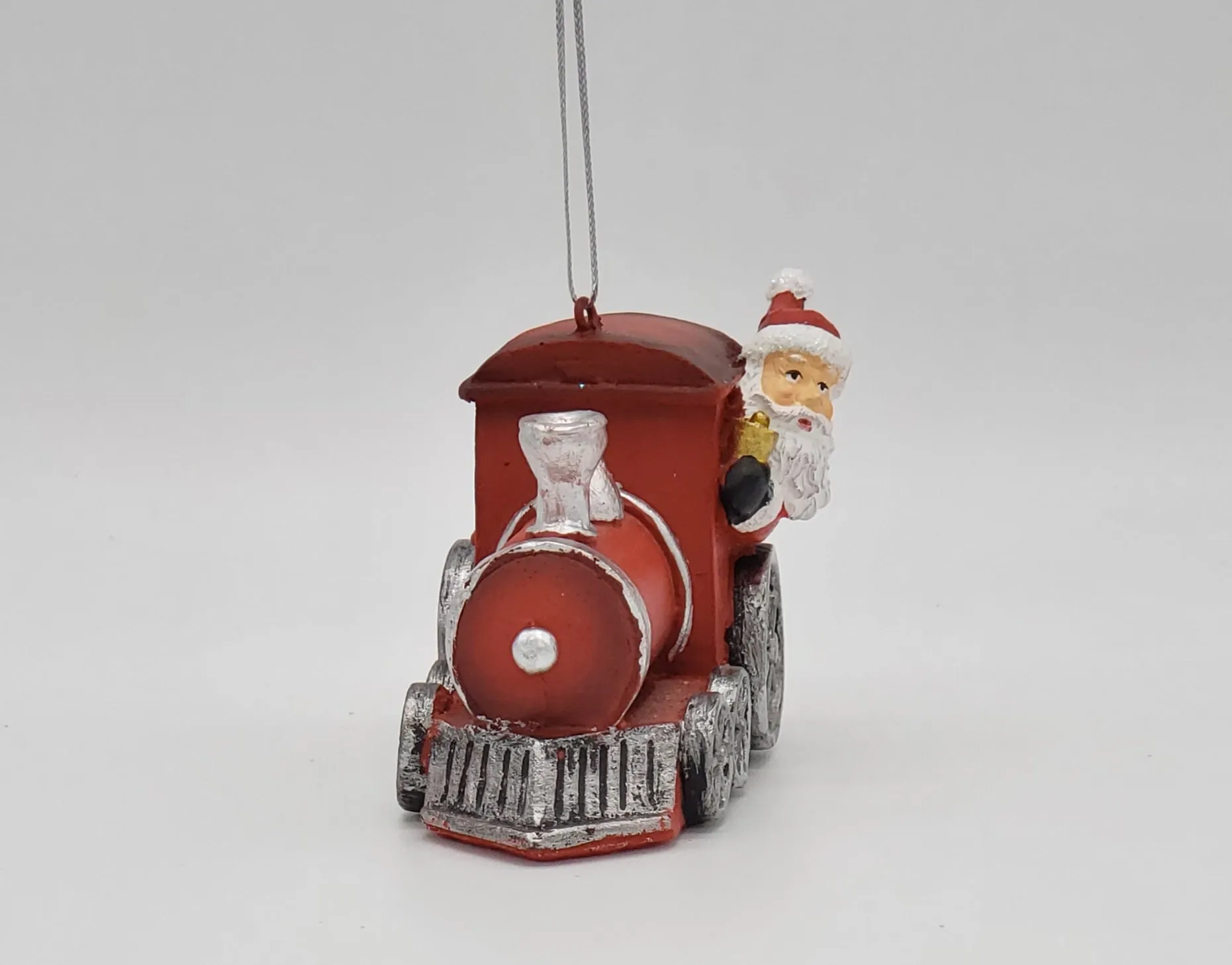 Automobile Santa & Snowman Ornament