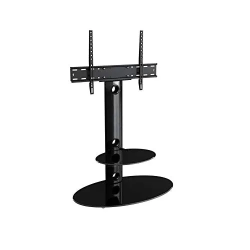 AVF Steel TV Floor Stand with TV Mount Column for 32" to 65" TVs in Black