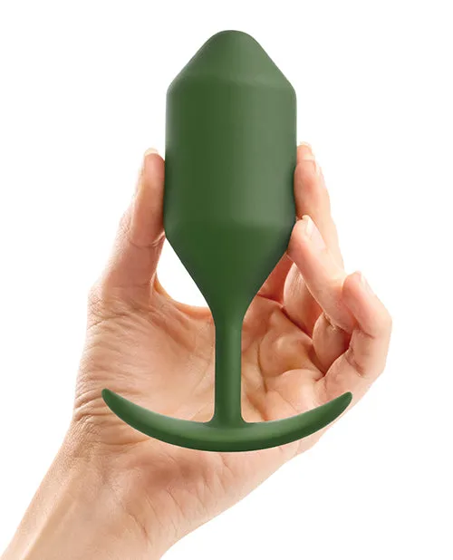 b-Vibe Weighted Snug Plug 4 - 256g - Army