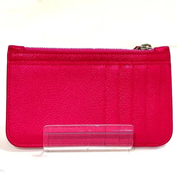 Balenciaga Pink Leather Coin Case Wallet