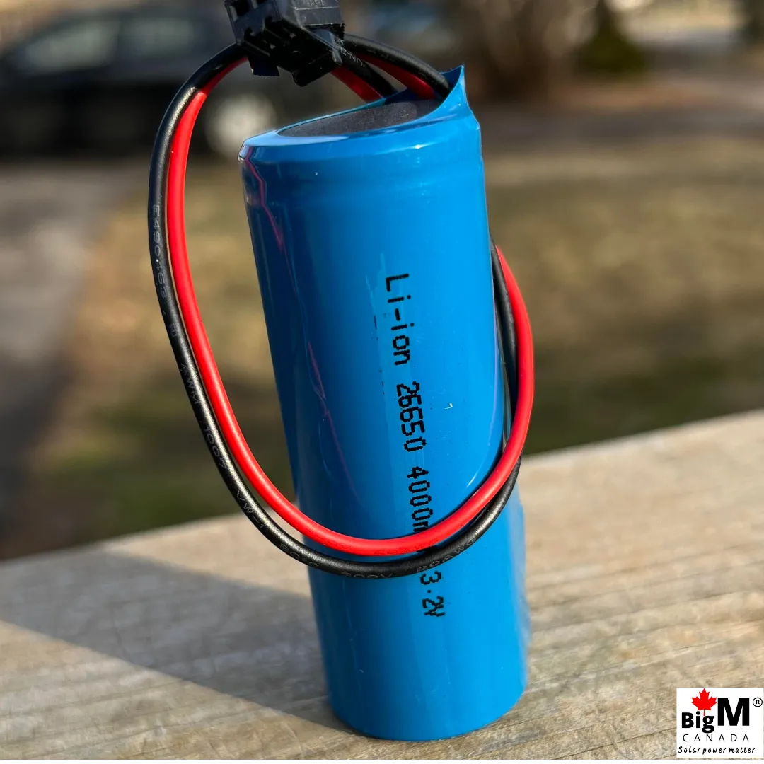 BigM 3.2V lithium ion battery 26650 heavy duty 4000mAH rechargeable