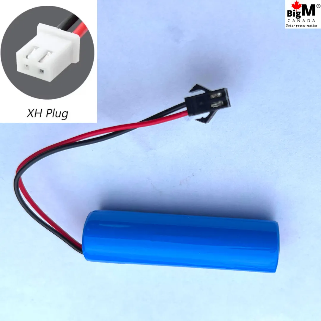 BigM 3.7V 3000mAh  rechargeable 18650 battery with wire connector