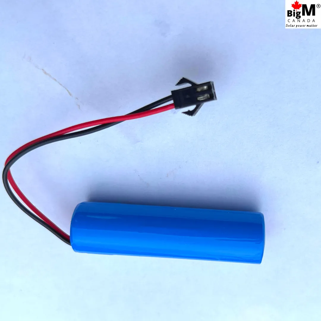 BigM 3.7V 3000mAh  rechargeable 18650 battery with wire connector